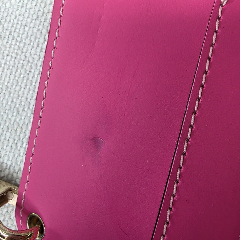 Planner Perfect Hot Pink Leather Everyday Traveler’s Notebook Crossbody Wallet - Picture 6 of 12
